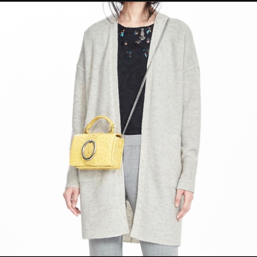 Banana Republic Aire Yarn Ribbed Open Cardigan-PS
